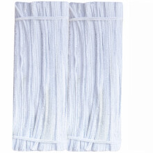Artesanato para limpadores de cachimbo branco (pacote com 100) Hastes de chenille para decoraes artsticas DIY criativas (6 mm x 12 polegadas)