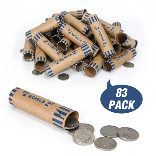 L LIKED 83 STK Forformede m?ntindpakninger Rolls-Nickels 1