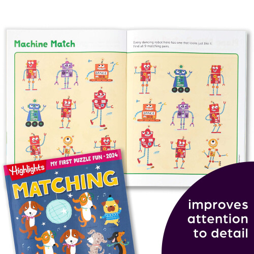 Highlights My First Puzzle Fun 2024 Libri Puzzle per Bambini 3-6 Anni, Set di 4 Libri 1