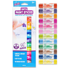 B   tonnets de peinture pour le bain Tub Works, jouet de bain, lot de 12 | Peinture pour le bain lavable et non toxique pour enfants et tout-petits