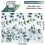 Bolsome 100 folhas 20 * 14 polegadas Papel de seda de eucalipto Vegetao Tecido de embrulho botnico Boho Herb Decor Tecido de embrulho de prima 2