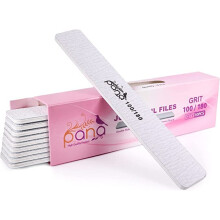 10PCS Jumbo Size PANA Professional Double Sided Nail Files - Zebra 100/180 Grit - Emery Board Nail Buffering File Manicure Pedicure Nail Polisher Wa