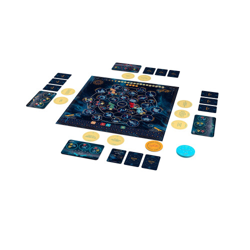 Buffalo Games - Starry Night Sky Game - Exploration Mission Based competative Sky Mapping Game - Goal Track Oriented Point System - Rich Board Layout 2