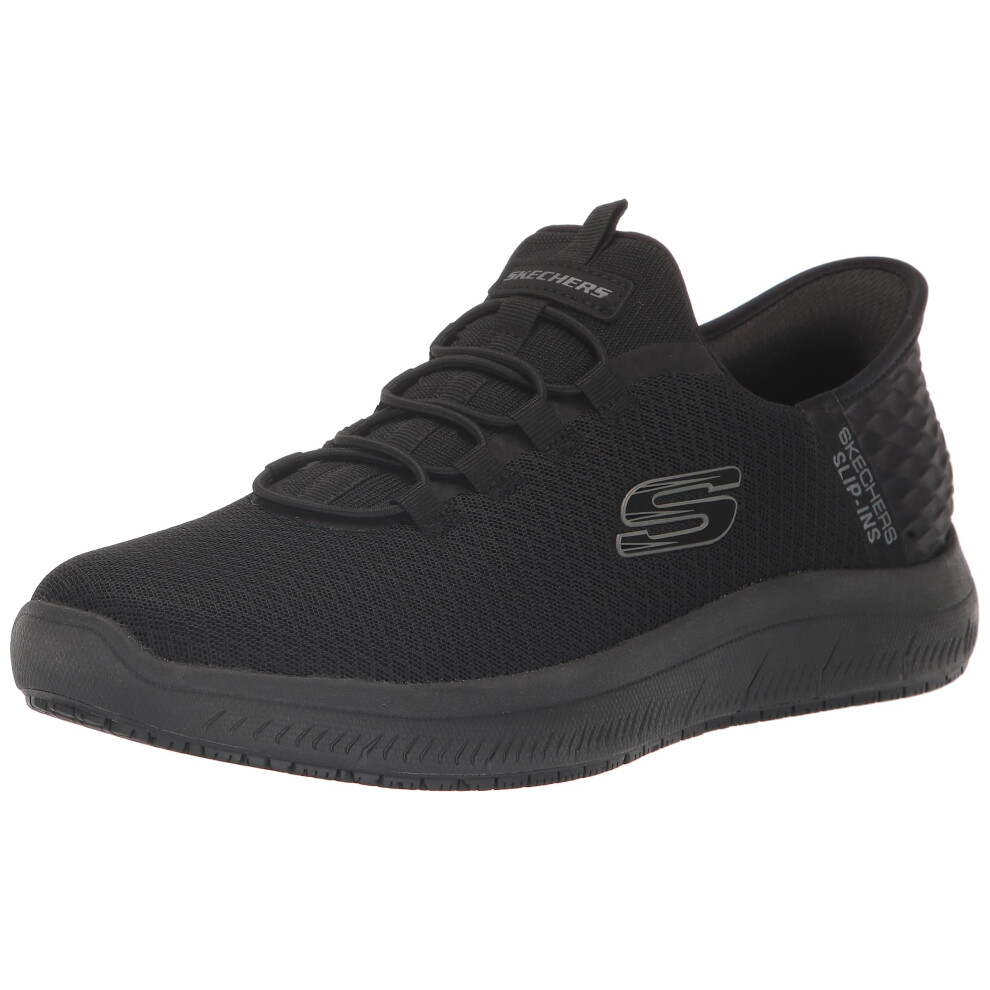 Skechers Men's Summits Colsin Sr Hands Free Slip-Ins Sneaker  Black  8 Wide