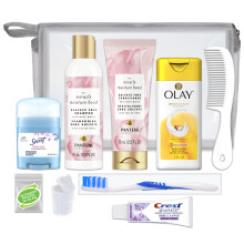 Kit de Viagem Deluxe Feminino 10 PC - Presente de Natal com Produtos Essenciais Sem Sulfato