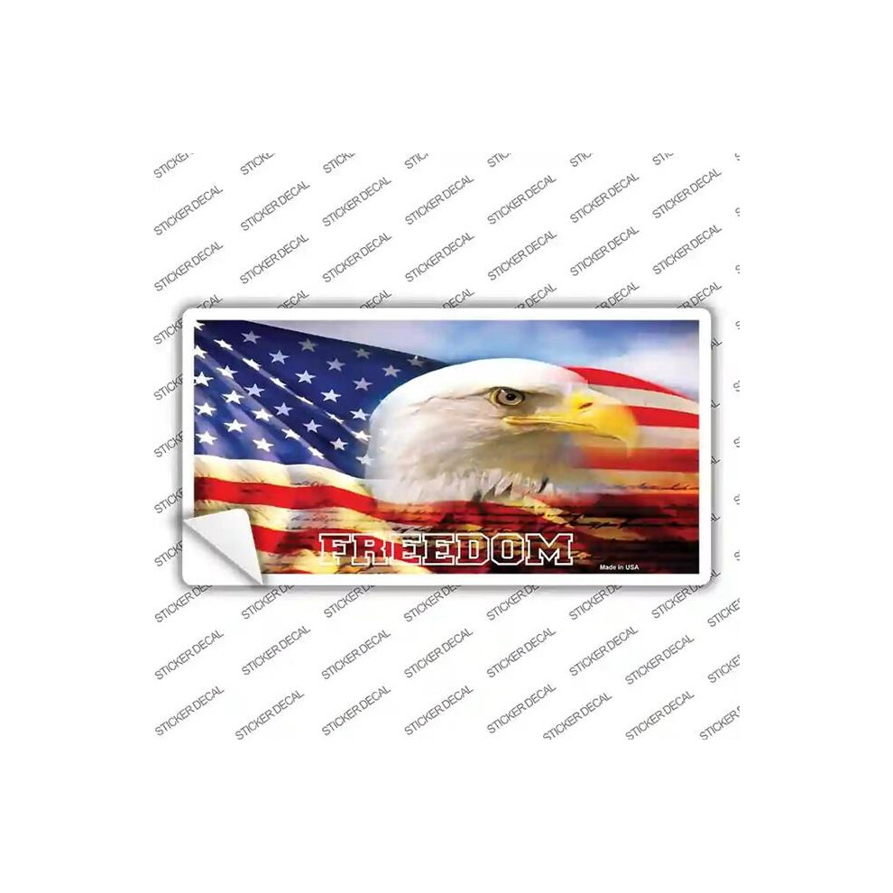 Smart Blonde Lp-5002S-L Freedom Bald Eagle Novelty Sticker Decal - Large 792636321757