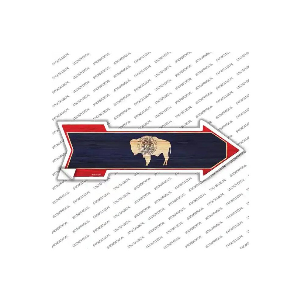Smart Blonde A-571S-Xl Wyoming State Flag Novelty Arrow Sticker Decal - Extra Large 792636338649
