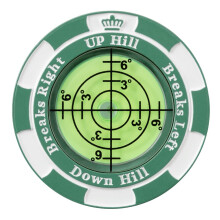 SlopeMaster ProGreen Reader - Golf Hat Clip Ball Marker nagy pontossg zld olvasst segto golftartozkok frfiaknak, nok (zld)