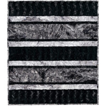 Kit de courtepointe Minky Crazy 8 Back in Black Cuddle Kit Shannon Fabrics