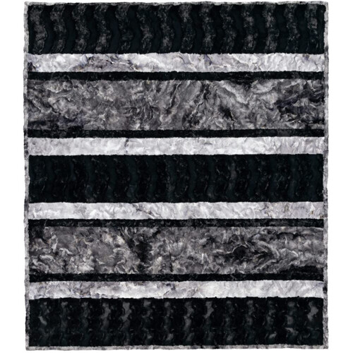 Kit trapunta Minky Crazy 8 Back in Black di Shannon Fabrics