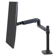 Monitorarm - ERGOTRON - LX PREMIUM - Bureau VESA Steun - Mat Zwart - 33 cm Hoog