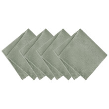 Elrene Home Fashions Guardanapos de Tecido Textura Sólida Resistentes à Água e Manchas, Conjunto de 4, 17"x17", Sálvia