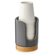 Viosuniu Ceramic Bathroom Cups Dispenser - 3 oz Disposable Paper & Plastic Bathroom Cups Holder - Mouthwash Cups Dispenser for Bathroom Guest Toilet