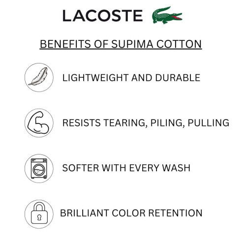 Lacoste Σετ Πετσέτας Lacoste Heritage Supima Cotton 6 τεμ, 2 Μπάνιου, 2 Χεριών, 2 Καθαρών, Ροζ 1
