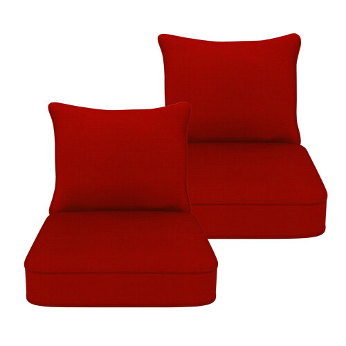COZYVIDA Almofadas de Assento Profundas para Pátio Interno/Externo (22x24x4.7 polegadas)