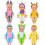 Roupas de boneca Roupas de boneca de 12 polegadas [6 conjuntos de estilo de animal] Para bonecas de 10 polegadas / bonecas beb    de 11 polegadas / 2