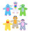 Roupas de boneca Roupas de boneca de 12 polegadas [6 conjuntos de estilo de animal] Para bonecas de 10 polegadas / bonecas beb    de 11 polegadas / 1