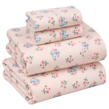 RUVANTI 100% Cotton Sheets - Crispy Cooling Percale Sheets for Queen Size Bed Breathable & Durable Queen Sheet Set 16 Inches Deep Pocket Bed Sheets