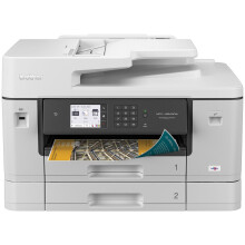 Brother MFC-J6940DW White Color Inkjet All-in-One Printer with 500-sheet Total Paper Capacity and The Ability to Print scan Copy or fax up to 11 x17 - Refurbished