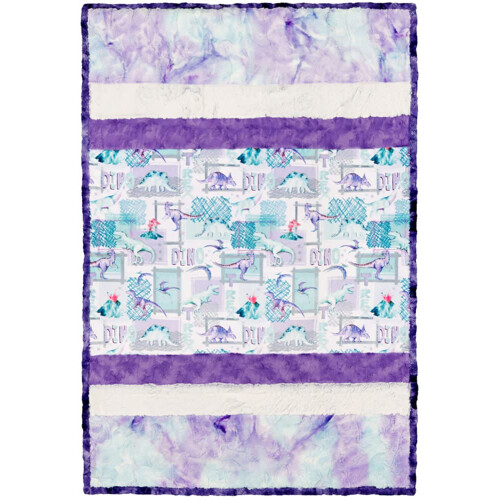 Shannon Fabrics Minky Κουβερτα Κιτ Bellflower Cuddle