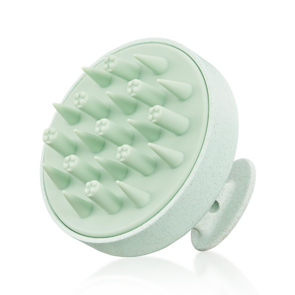 Heeta Hair Scalp Massager For Hair Growth Shampoo Brush Scalp Exfoliator With Soft Silicone Bristles Scalp Scrubber For Dandruff Removal To Relieve