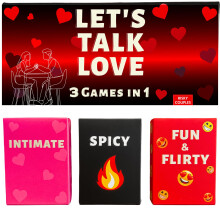 Let's Talk Love - Paripelit hauskaa ja romanttista treffi-iltaa varten. Tydellinen pelilahja, joka pirist suhdettasi ? intiimej ja mausteisia ide