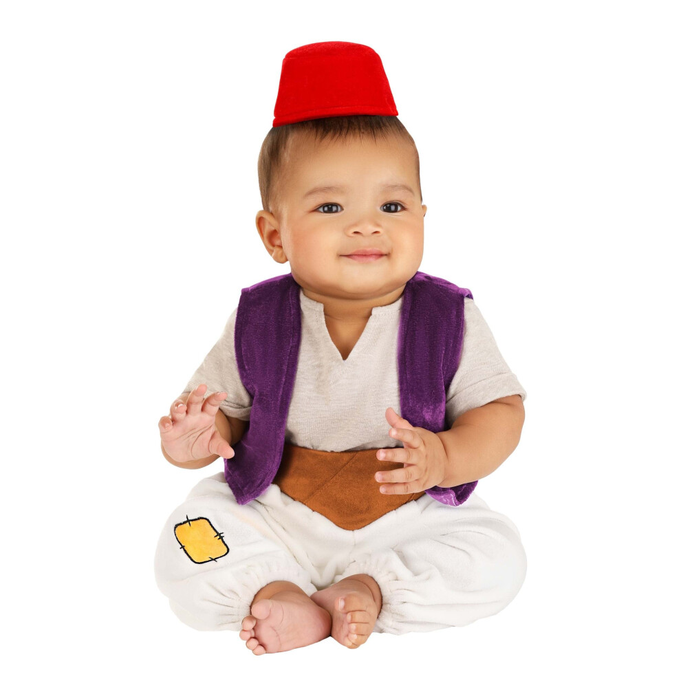 Photos - Fancy Dress Fun Costumes Disney Infant Aladdin Halloween Costume for Babies 6/9 Months FUN4700IN