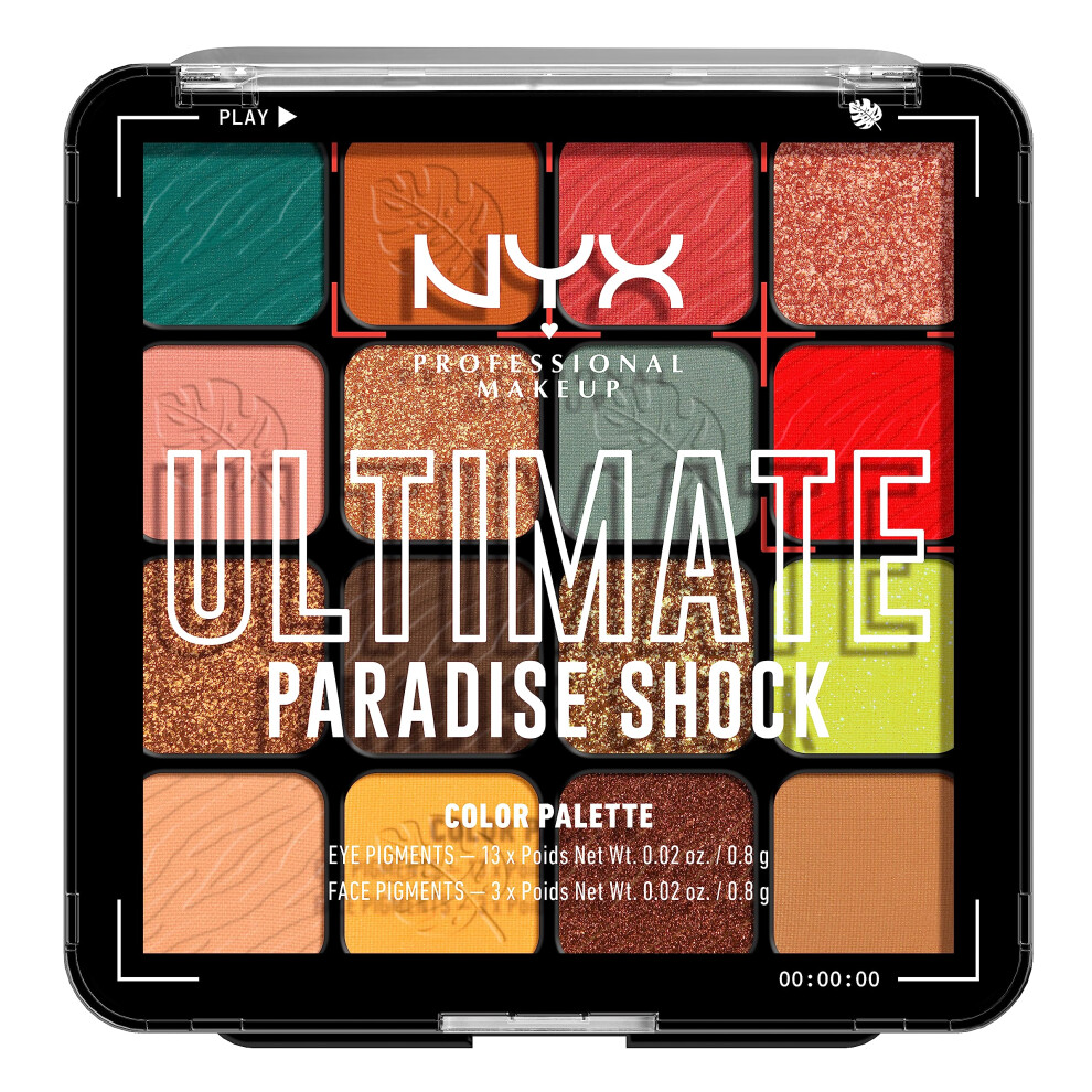 Nyx Professional Makeup Ultimate Shadow Palette Eyeshadow Palette - Paradise Shock