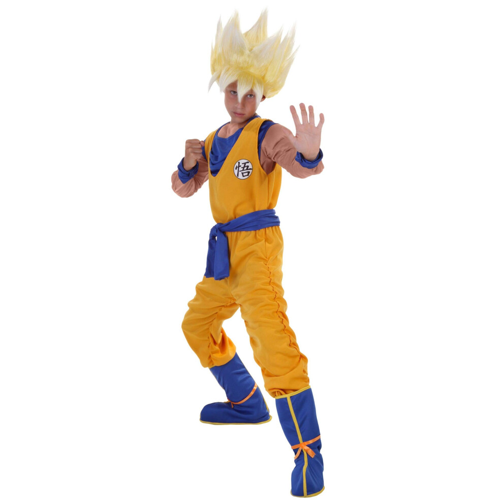 Photos - Fancy Dress Super Saiyan Goku Outfit for Boys | Kids Dragon Ball Z Halloween Costume | Anime Series Character Cosplay Orange Orange DBZ2