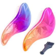WYNK Hair Brush Detangler for Adults & Kids Detangling Comb Hair Styling Tools Dry and Wet Hair Brush Detangler for All Hair Types (2 Pack Change of