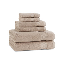 Arkwright Badetcher-Set mit 6 Stck superweich, 100 % Baumwolle, 600 g/m, schnell trocknend und saugfhig, luxurise Badezimmerutensilien mit 2 D