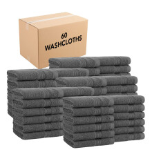 Asciugamani da bagno Arkwright, confezione da 12 - (confezione da 60) super morbidi, 100% cotone, 600 g/m , ad asciugatura rapida e assorbenza ra