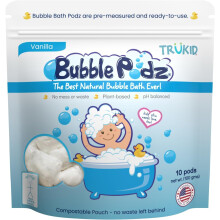 TruKid Bubble Podz | Bagnoschiuma per bambini da 1 a 3 anni | Crea grandi bolle | Bomba da bagno con schiuma a pH bilanciato 7 per bambini | Bagn