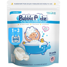 Trukid Bubble Podz | Bubble Bath para nios pequeos 1-3 Baby & Kids | Hace burbujas grandes equilibradas ph 7 nios Bomba de burbujas Bomba de b