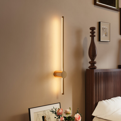 Living And Home (60cm, Warm Light) Gold 360°Rotatable LED Straight Wall Light 2