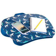 LAPGEAR MyStyle Tavolino portatile con cuscino - Shark - Adatto a laptop fino a 15,6 pollici - Codice articolo 45323