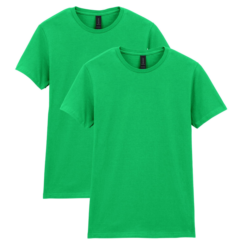 Gildan Women's Softstyle Cotton T-Shirt  Style G64000L  Multipack  Irish Green (2-Pack)  2X-Large