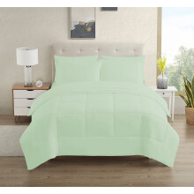 Dorm Room Essentials College-Bettwsche-Set, 7-teiliges Bett in voller Gre, in einer Tasche fr College-Studenten, Jungen und Mdchen, Mintgrn