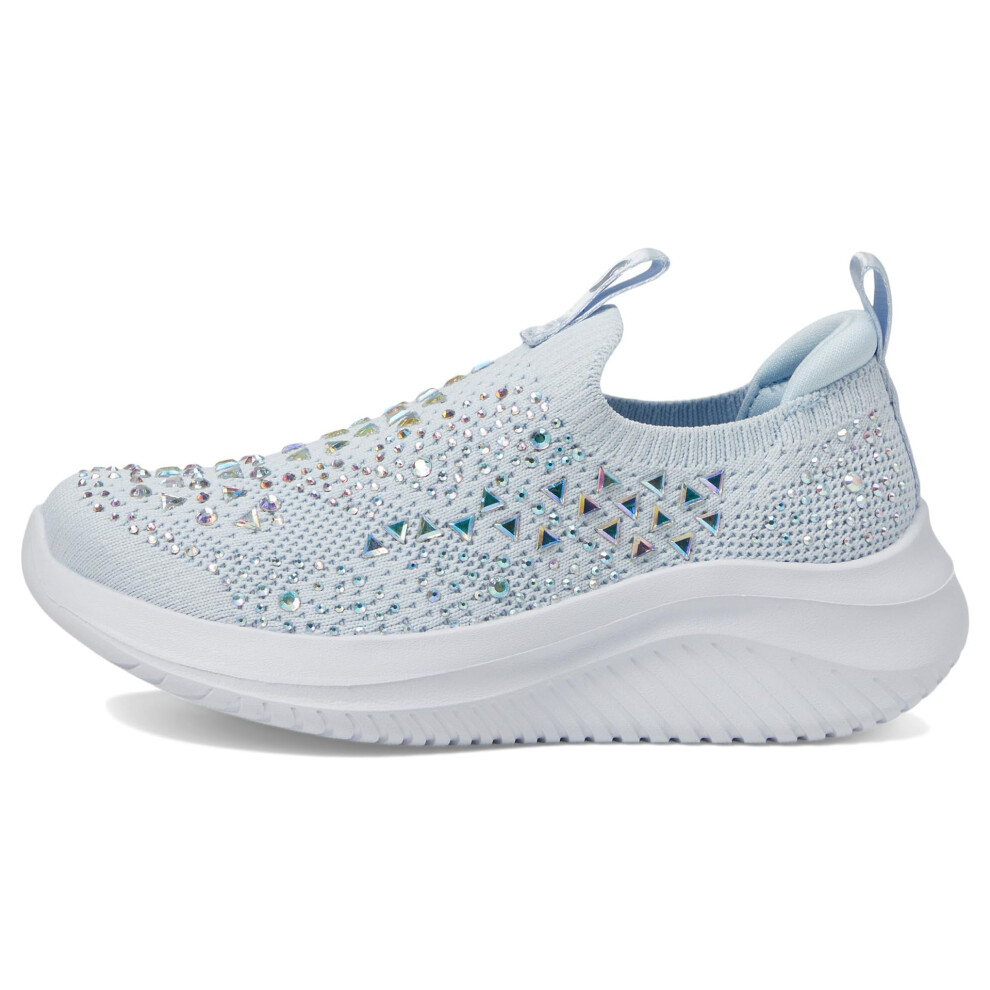 Skechers Kids Girls Ultra Flex 3.0-Sparkle Show Sneaker  Light/Blue  10.5 Little Kid