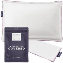 Lincove 100% Cotton Nap Pillow Protector - Zipper Closure - 500 Thread Count - Size 13 x18 - 2 Pack