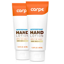 Carpe Antiperspirant Hand Lotion (Pack of 2) A dermatologist-recommended smooth lotion that helps stop hand sweat great for hyperhidrosis or excessiv