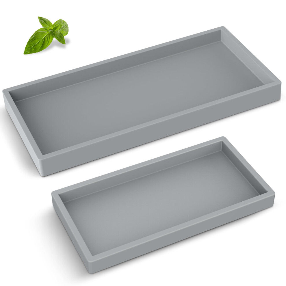 Plateau de salle de bain EG-SIPRO Plateau de salle de bain en silicone    pais de haute qualit    Plateau de salle de bain rectangulaire incassable e