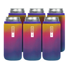 Sok It Can Sok 6-pack hoes voor bier en frisdrank ge?oleerde neopreen hoes (Twilight 12oz Slim Can Sleeve - 6-pack)