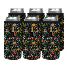 Sok-It Can Sok 6 Pack para Bebidas & Refrigerantes - Capa Isolante Neoprene (Jardim Inglês, 12oz)