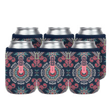 Sok It Can Sok 6-pack hoes voor bier en frisdrank ge?oleerde neopreen hoes (Floral Burst 12oz blik hoes - 6-pack)