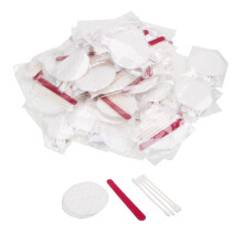 100 S?t hisposable hoteller kosmetiske forf?ngelighedsfaciliteter g?stfrihed makeup disponible rejsefaciliteter kit bulk hver inkluderer kosmetis