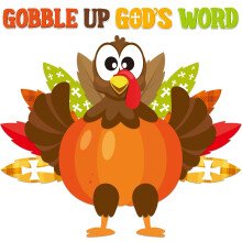 2 Sets Gobble Up Gods Word Turkey-Pinnwand-Dekoration fr den Schulanfang, Herbstkrbis, Ahornblatt-Tafelausschnitt, christlicher Glaube, religise