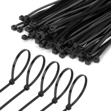 Armpow 8 Zoll schwarzer Kabelbinder 1000 Stck 40 Pfund  Kleiner bis mittlerer Kabelbinder aus Nylon, PA66, UV-bestndig, robust, fr den Innen- und
