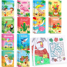 24 ks Letn mini omalovnky Blahoprn k narozeninovm oslavm Hromadn kreslen pro deti Ocean Beach Flamingo Vodn meloun Ovocn prty u baznu Ta