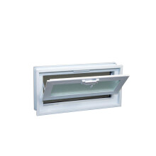 14x8 Hopper Window for Glass Blocks Sheds Cabins Tiny Homes Garages